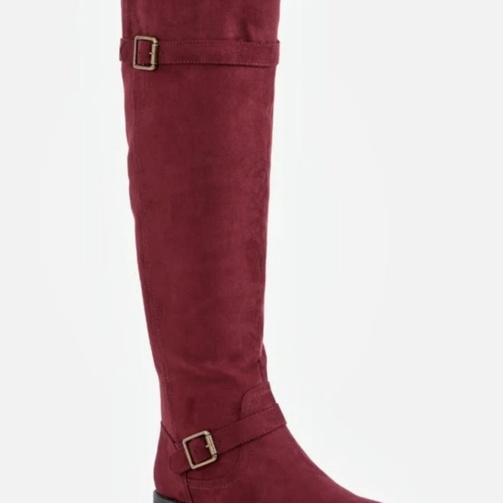 Just Fab size 8 Burgundy - Picture 5 of 10